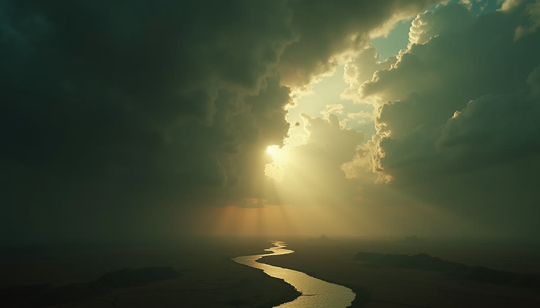 Schauplatz: die Sporenwolken am Himmel