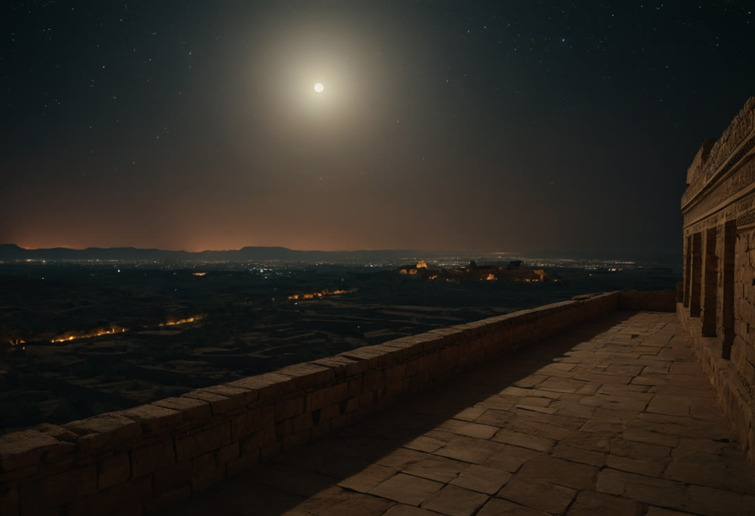 Schauplatz: die Terrasse von Babylon