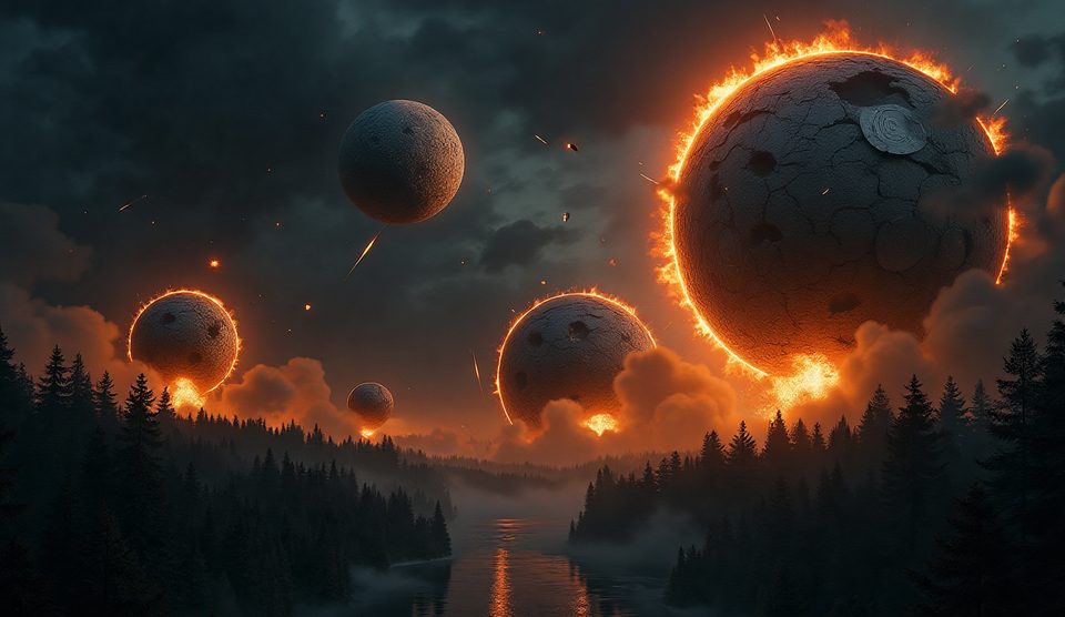 Ein Mond eröffnet das Feuer auf seine sechs Brüder.