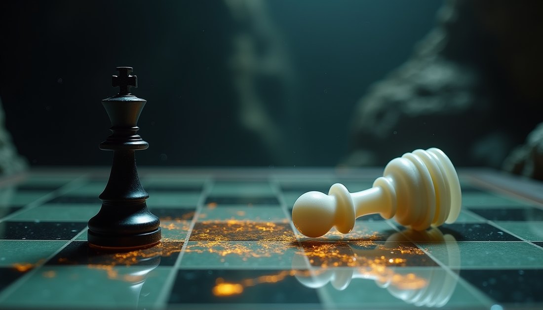 Shot 10 · DROP-Akzent: Der Koenig faellt