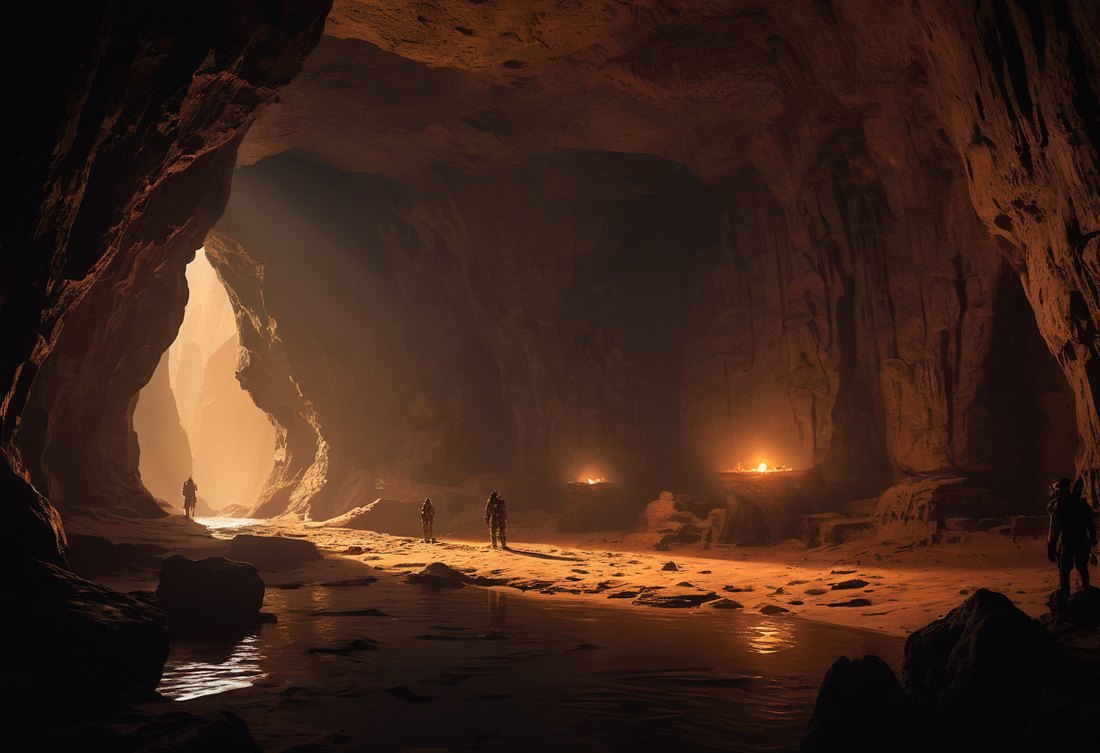 Schauplatz: die Höhle der Spieler
