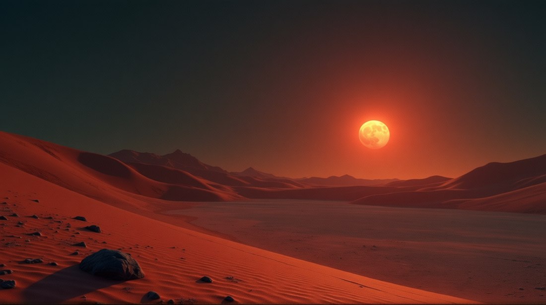 S099 &mdash; Eine kleine rote Sonne &uuml;ber roter W&uuml;ste