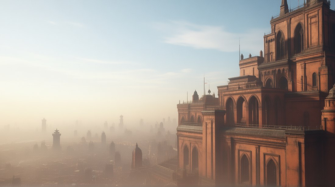 S112 &mdash; Ferronische St&auml;dte unter einem zu hellen Himmel
