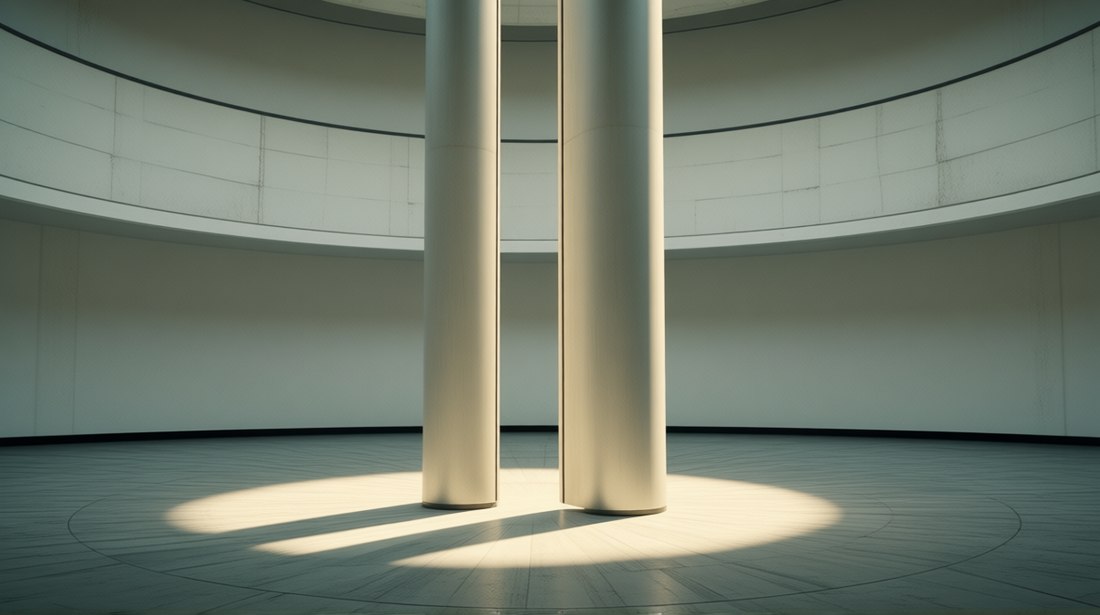 S128 &mdash; Die S&auml;ule des Physiotrons &ouml;ffnet sich
