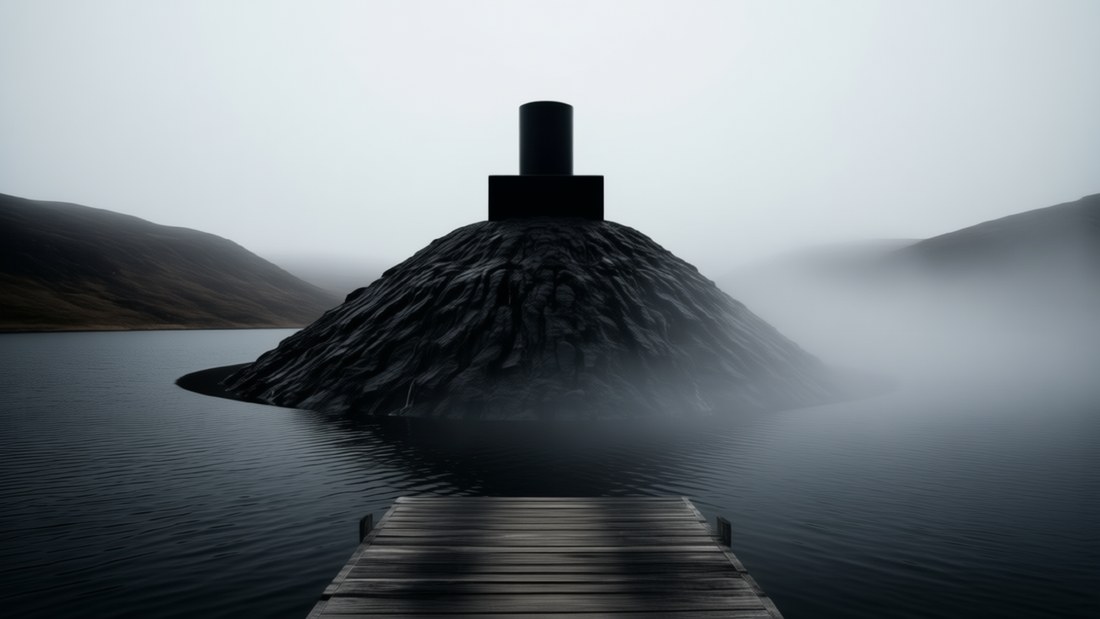 Intro - Titelkarte &middot; Der schwarze See mit dem Turm