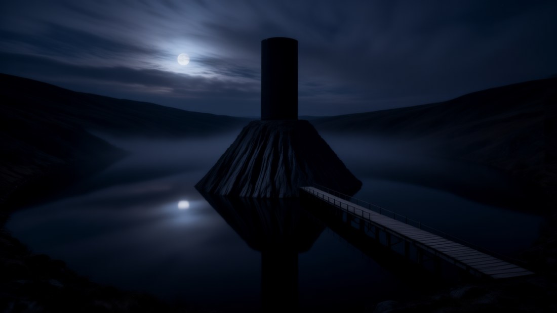 Ausklang - Abspann &middot; Der schwarze Turm bei Nacht