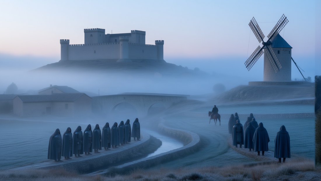 Strophe 5 &ndash; Europa, Arcanjuiz, die Kuppel &middot; Kastell und Dorf Arcanjuiz