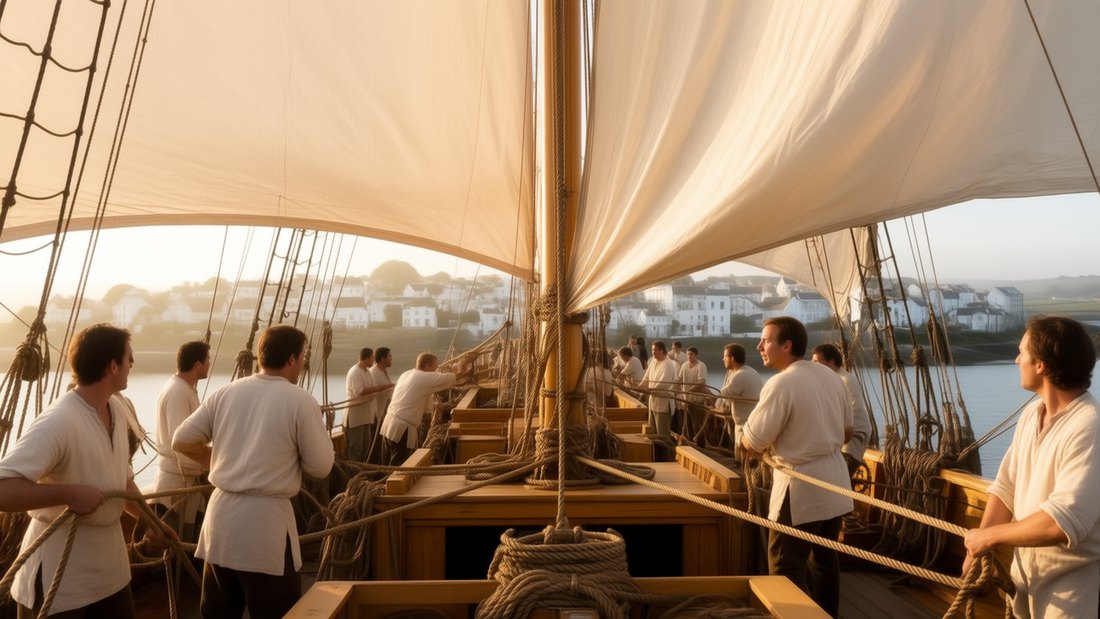 K005 &mdash; Intro &ndash; gesprochen an den Historiker: &bdquo;40 men on board, most of them thieves.&ldquo;