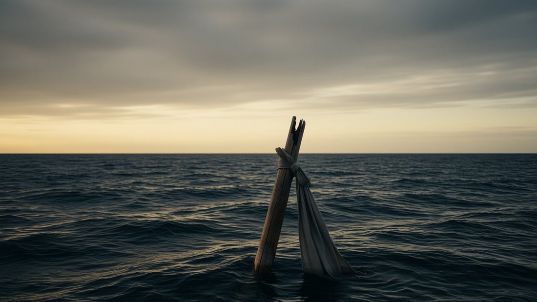 K011 &mdash; Refrain 1: &bdquo;The sea keeps every name, I came home first&ldquo;