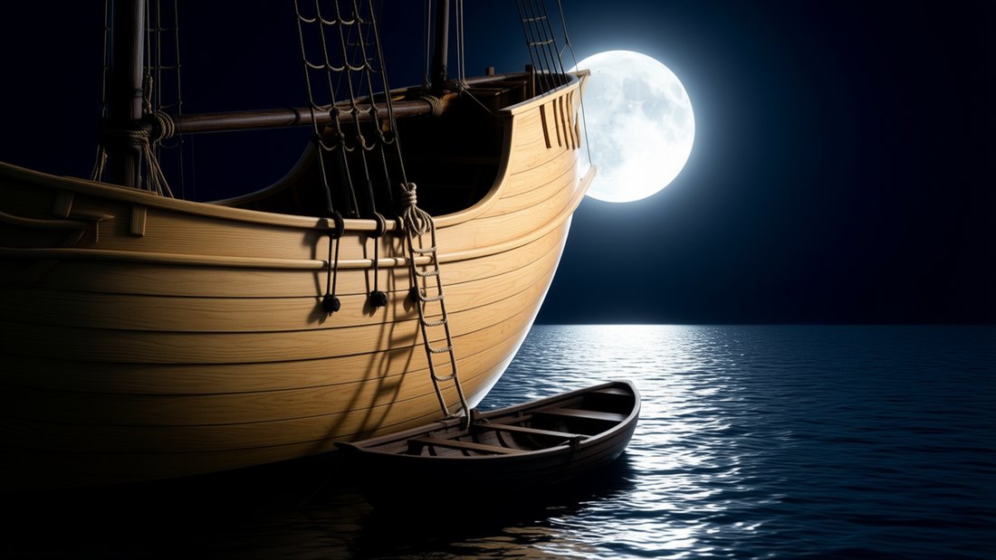 K029 &mdash; Pre &ndash; Chorus - das Schiff ist weg: &bdquo;We climb aboard by night and the dead begin to speak&ldquo;