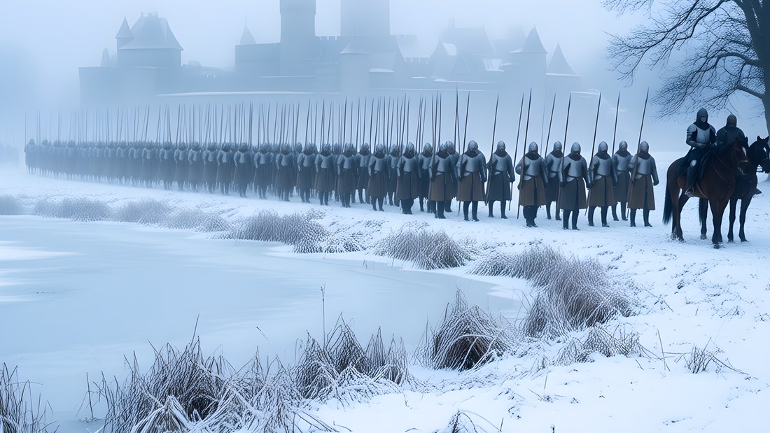 K072 &mdash; Schlussrefrain: &bdquo;The duke lies in the snow&ldquo;