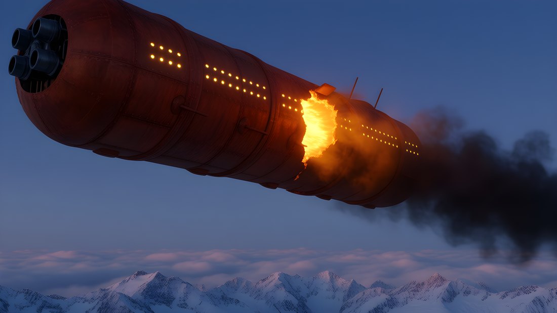 K006 &mdash; Intro &ndash; gesprochen an den Historiker: &bdquo;Something shot it down.&ldquo;