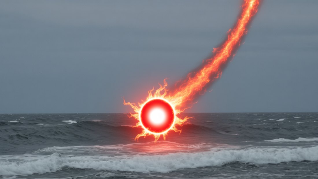 S012 &mdash; Vers 1 &middot; Feuer trifft das Meer, ein Loch