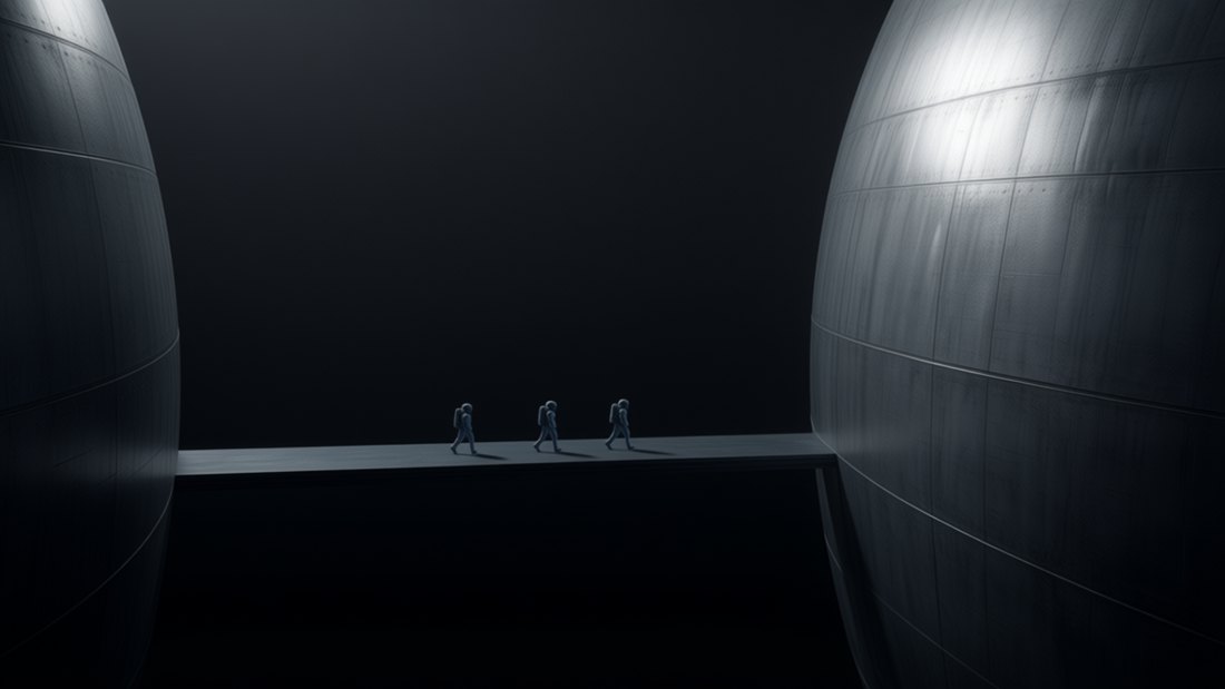 S040 &mdash; Drop &middot; Steg, Station, Kanequa, Roboter